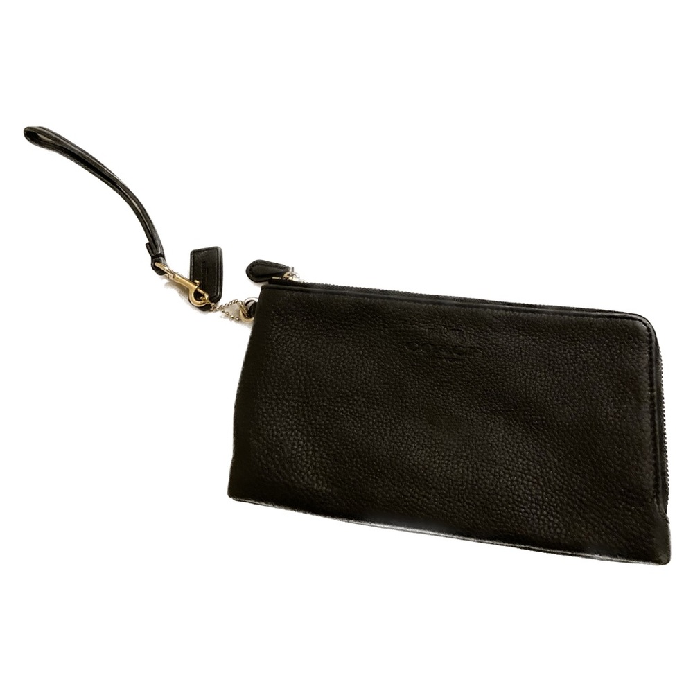 Coach Black Leather Wallet/Wristlet